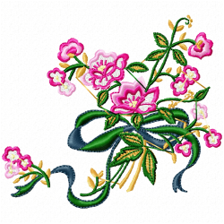 Flowers And Tree Embroidery Design 8 Flowers And Tree Embroidery Design 8